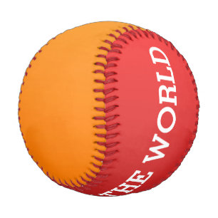 Only Color gradients - red & orange Baseball