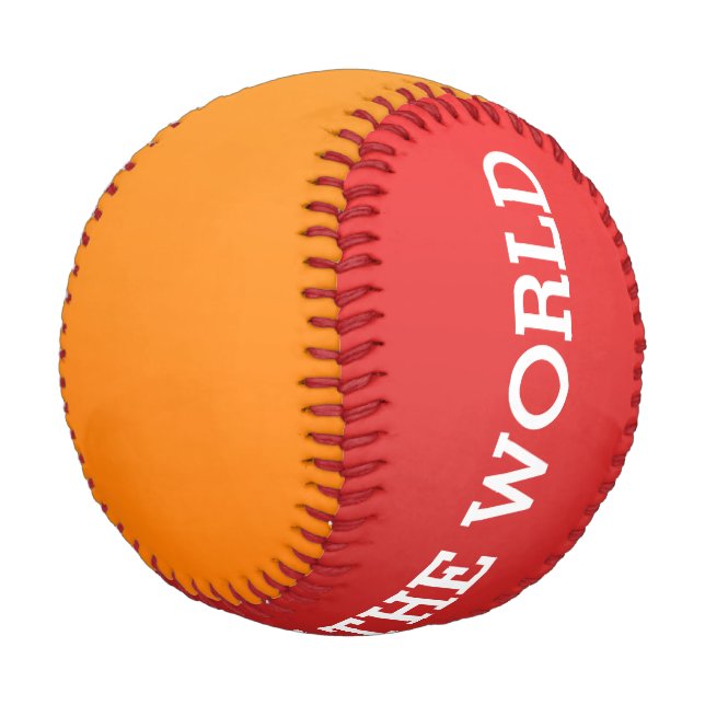 Only Color gradients - red & orange Baseball (Angled)
