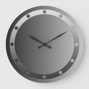 ONLY COLOR gradients - ring dots clock face grey