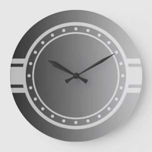 ONLY COLOR gradients - ring dots clock face white