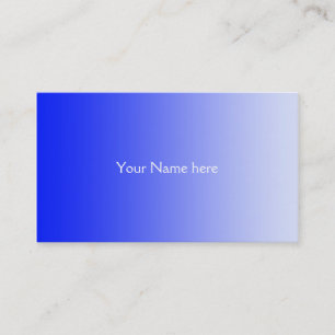 ONLY COLOR gradients - royal blue Business Card