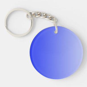 ONLY COLOR gradients - royal blue Keychain