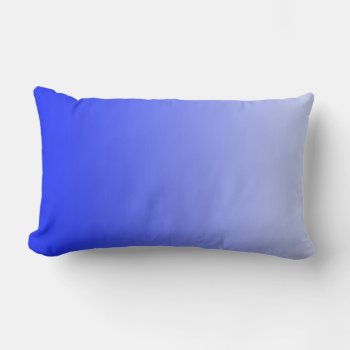 Only Color Gradients - Royal Blue Lumbar Pillow by EDDArtSHOP at Zazzle