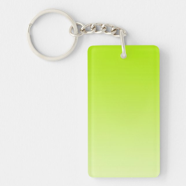 ONLY COLOR gradients - spring green Keychain (Front)