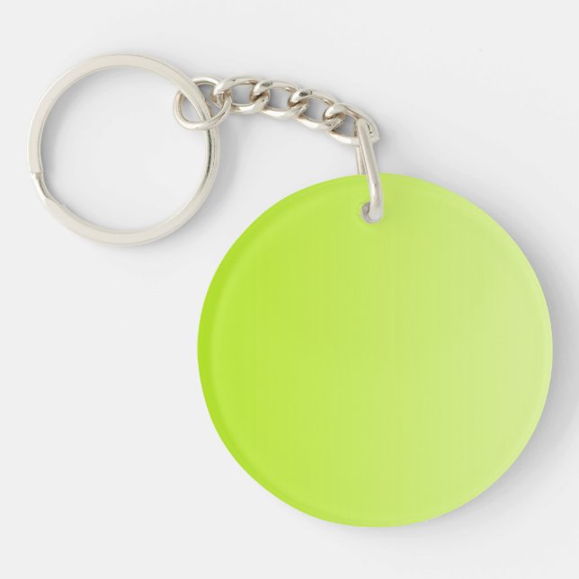 ONLY COLOR gradients - spring green Keychain (Front)