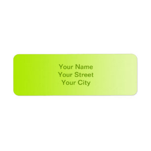 ONLY COLOR gradients - spring green Label