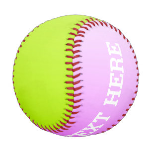 Only Color gradients - spring green & pink Baseball