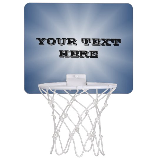 Only Color Gradients Star Blue Your Text Mini Basketball Hoop