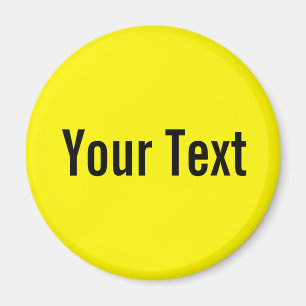 ONLY COLOR / lemon + your text Magnet