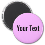 Only Color / Light Pink + Your Text Magnet at Zazzle