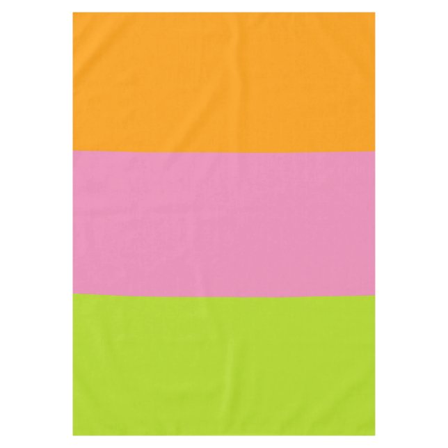 ONLY COLOR pattern orange green + your backgr. Tablecloth (Front)