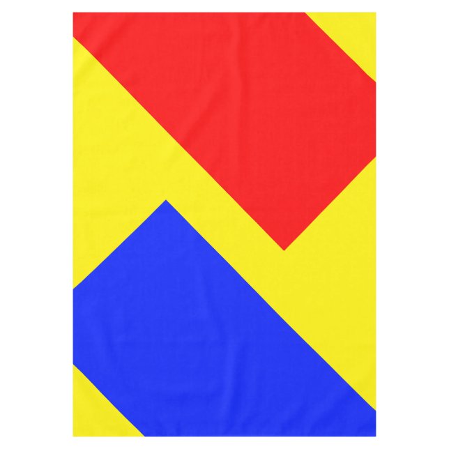 ONLY COLOR pattern red royal blue + your backgr. Tablecloth (Front)
