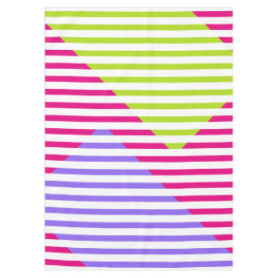 ONLY COLOR pattern & white stripes + your backgr. Tablecloth
