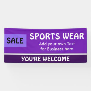 Only Color purple, light violet & white stripe Banner