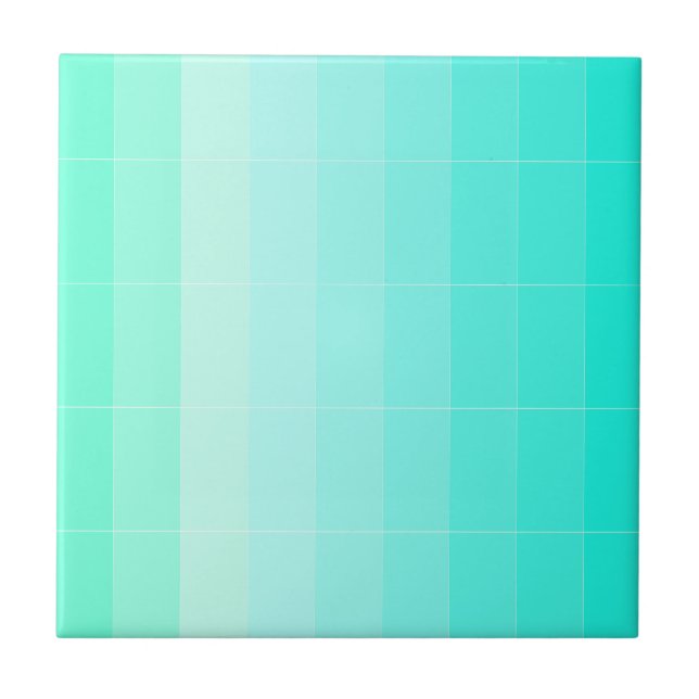 Only Color Sea Green Ombre Tile (Front)