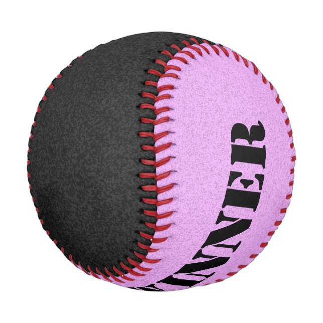 Only Color splatter - black & light pink Baseball (Angled)