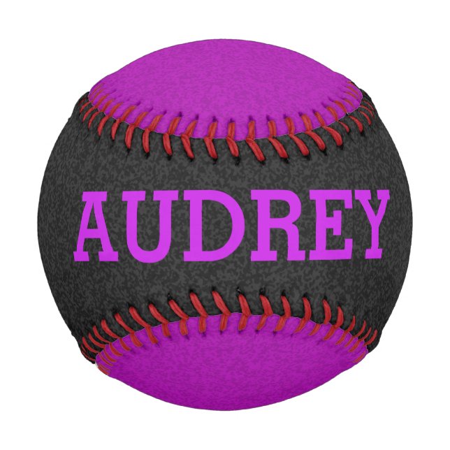 Only Color splatter - black & magenta Baseball (Front)