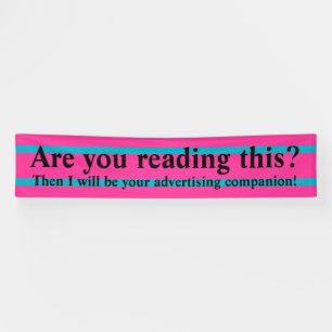 ONLY COLOR STRIPES - pink + your backg. & ideas Banner