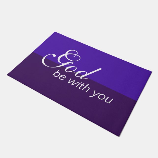 Only Color violet + your background & ideas Doormat (Angled)