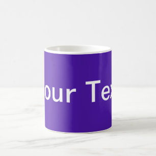 ONLY COLOR / violet + your text Coffee Mug
