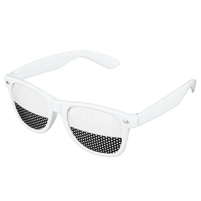 Only Colors black & white + your ideas Retro Sunglasses (Angled)