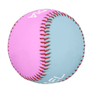 Only Colors blue & pink + your names & ideas Baseball