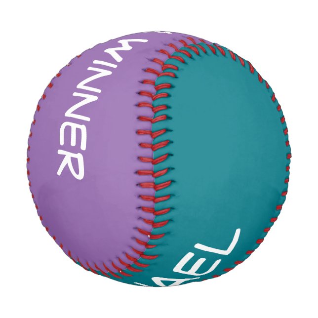 Only Colors blue & pink + your names & ideas Baseball (Angled)