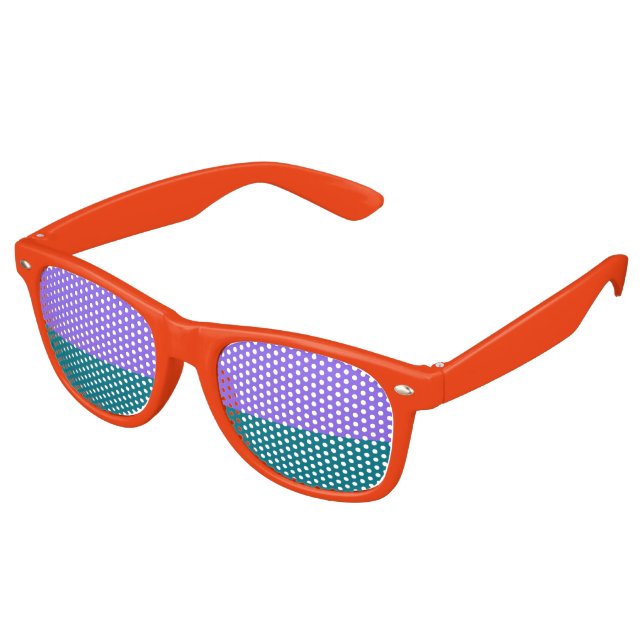 Only Colors petrol lila + your ideas Retro Sunglasses (Angled)