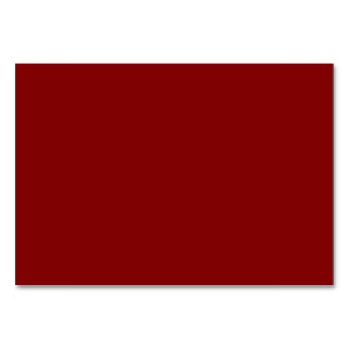 Only cool red wine maroon solid color background table number