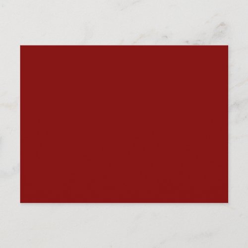 Only cool red wine maroon solid color OSCB04 Postcard
