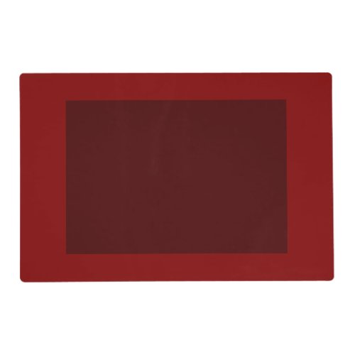 Only cool red wine maroon solid panel OSCB04 Placemat