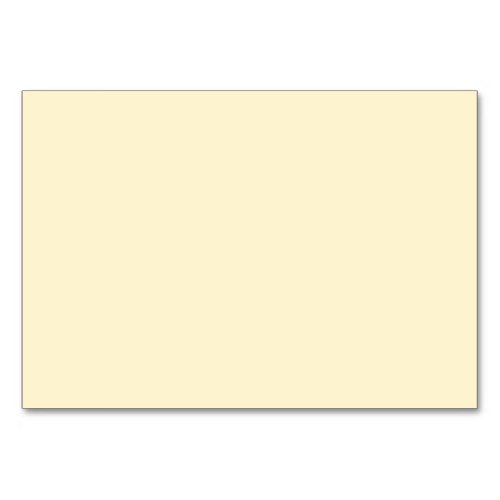 Only cream pale elegant solid color OSCB44 Table Number