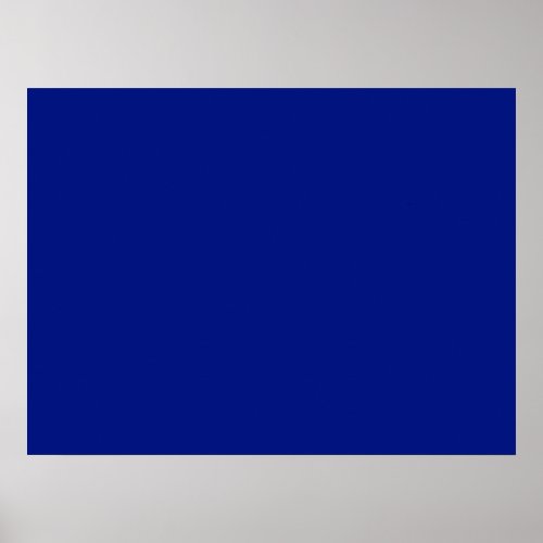 Only dark blue elegant solid color OSCB33 Poster