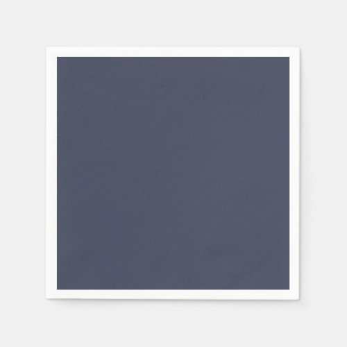 Only dark blue gray gorgeous solid color OSCB45 Paper Napkins
