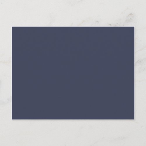 Only dark blue gray gorgeous solid color OSCB45 Postcard