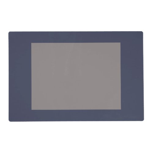 Only dark blue gray gorgeous solid gray panel placemat