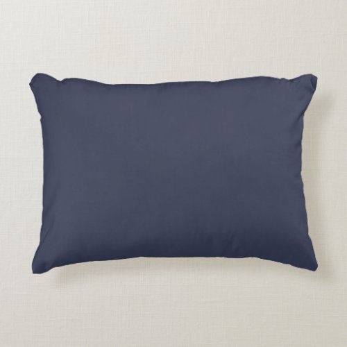 Only dark blue gray livid solid color background accent pillow