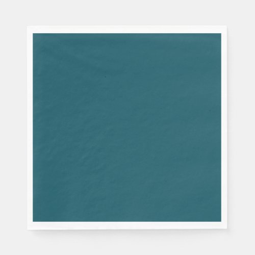 Only dark teal blue coral solid color OSCB30 Paper Napkins