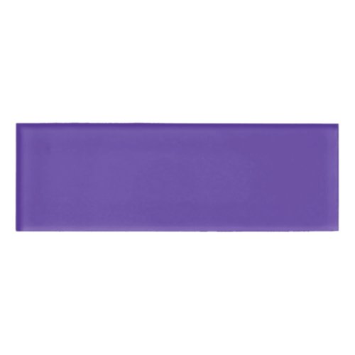 Only deep violet purple solid color OSCB49 Name Tag