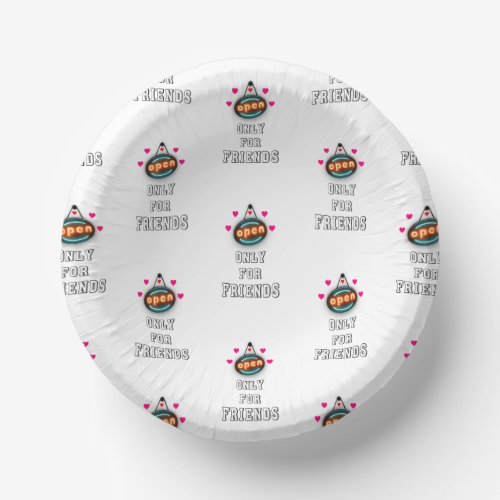 Only For Friends 30 Girls Boys Kid July Friendship Paper Bowls