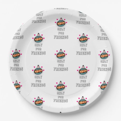 Only For Friends 30 Girls Boys Kid July Friendship Paper Plates