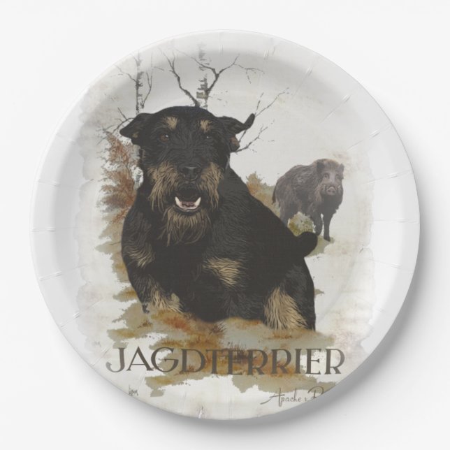 Only for real hunters paper plates  (Front)