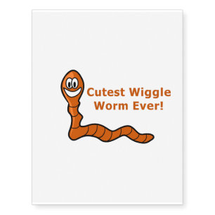 Only for the cutest wiggle worms! temporary tattoos
