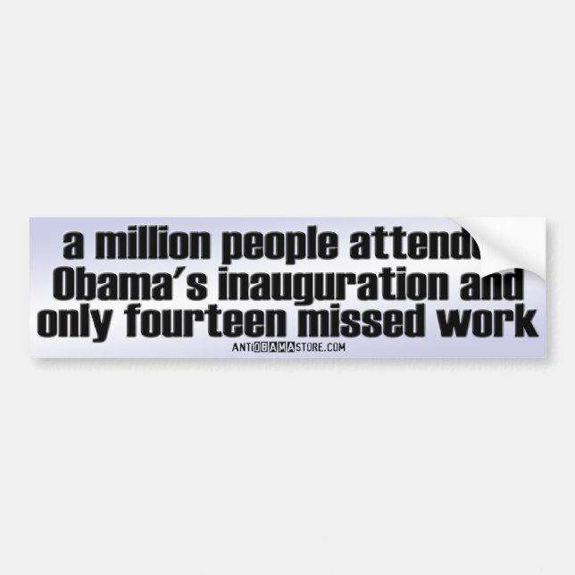 Only fourteen! bumper sticker (Front)