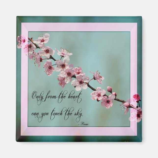 Only From the Heart Floral Magnet (Front)