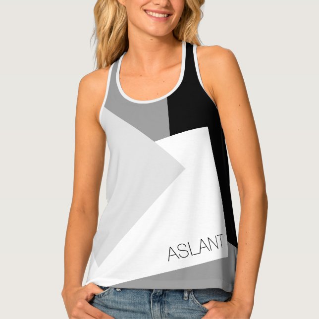 Only GEO Colors black grey white Tank Top (Front)