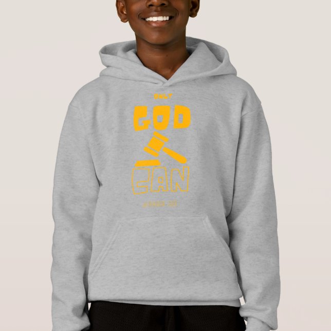Only God Can Judge Me Boy's Hoodie (Front)