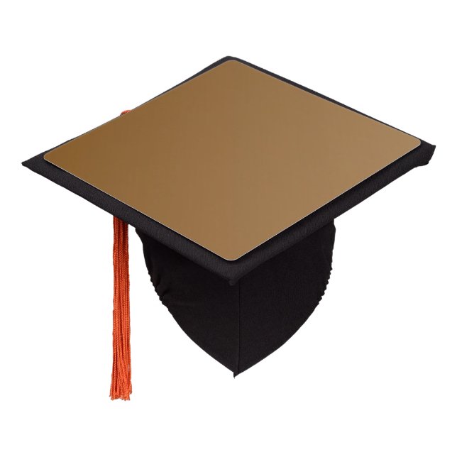 Only Gradients Color - brown + your idea Graduation Cap Topper (Angled)