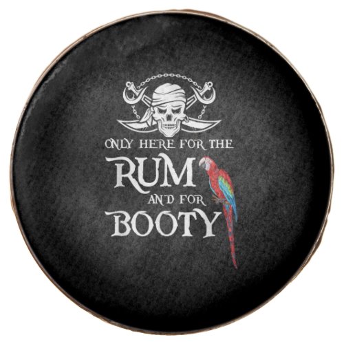 Only Here   Rum And  Booty Pirate  Parrot Pirate Chocolate Covered Oreo
