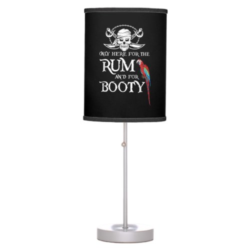 Only Here   Rum And  Booty Pirate  Parrot Pirate Table Lamp